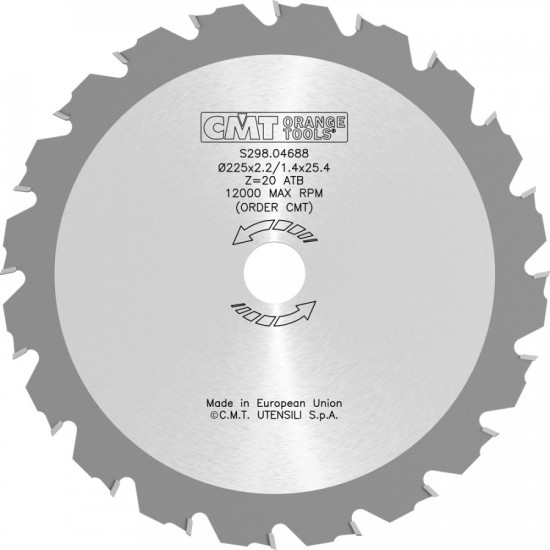 Trimmera zāģripa 2,2 mm 225 x 25,4 mm, Z20, CMT