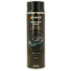 Izsmidzināms akmens triecienu aizsargpārklājums, melns 500ml, Motip