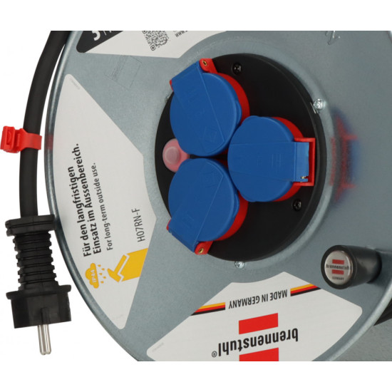 Garant S pagarinātājs ar spoli, 3G2,5, 25 m, 220 V, Brennenstuhl