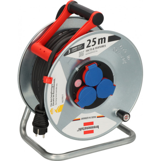 Garant S pagarinātājs ar spoli, 3G2,5, 25 m, 220 V, Brennenstuhl