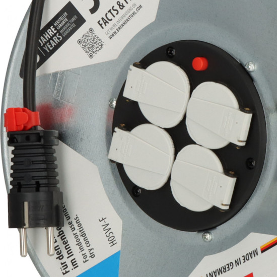 Kabeļa spole 50m 4VDE VV 3x1,5 GARANT IP20, Brennenstuhl