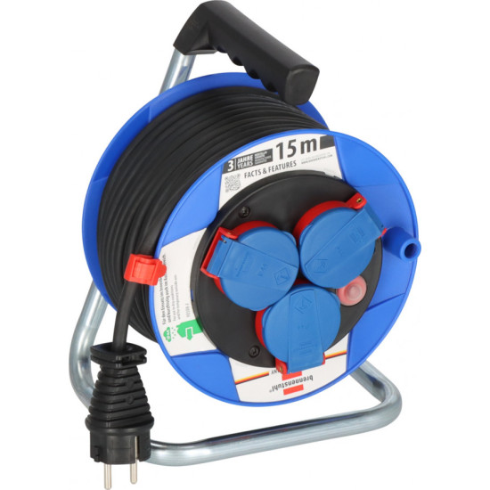 Kabeļa spole 15 m RR 3G1,5 Garant Compact IP44, Brennenstuhl