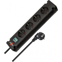 Pagarinātājs 230 V IP20 1,5m black, Brennenstuhl