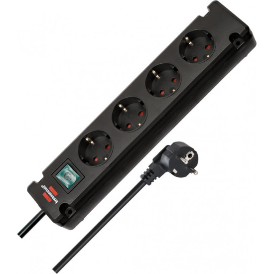 Pagarinātājs 230 V IP20 1,5m black, Brennenstuhl