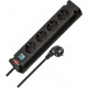 Pagarinātājs 230 V IP20 1,5m black, Brennenstuhl