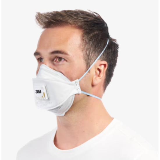 Respirators ar vārstu 9322 Aura+, retail pack FFP2, 3M