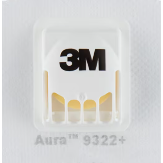 Respirators ar vārstu 9322 Aura+, retail pack FFP2, 3M