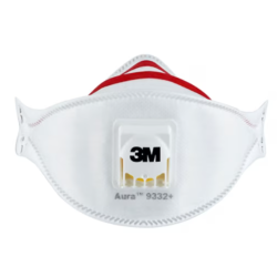 Respirators Aura 9332+, retail pack FFP3, 3M