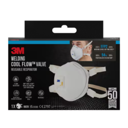 Respirators 9928 ar vārstu, mīkstu blīvi un ozonu, retail pack FFP2, 3M