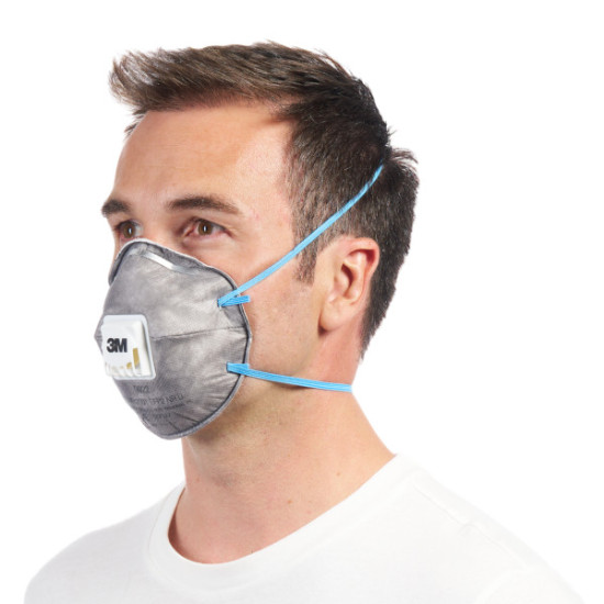 Respirators ar vārstu 9922 retail pack FFP2, 3M