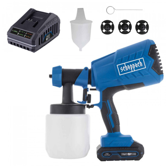 Akumulatora krāsas izsmidzināšanas sistēma C-APS700-X – SET S, Scheppach