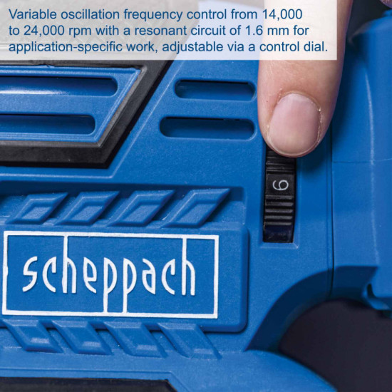 Akumulatora daudzfunkcionālā slīpmašīna C-MSA3/1-X – SET S, Scheppach