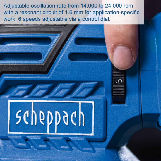 Akumulatora orbitālā slīpmašīna C-OBS125/2-X, karkass, Scheppach