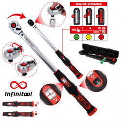 1/2" Momentatslēga INFINITOOL 20-200 Nm, KS Tools