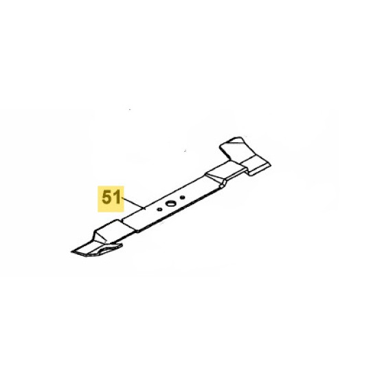 Left blade 86 RD LT1 R86, MTD