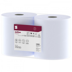 Papīra rullis Satino HiLine, 2-kārtu, zils, 350 m CR1, Satino by WEPA
