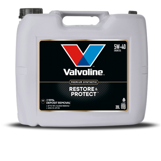 Motoreļļa RESTORE & PROTECT 5W40 20L, Valvoline