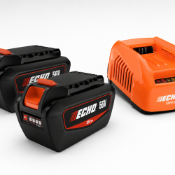 Komplektā: 2 × 4,5 Ah 56 V akumulatori + lādētājs, Echo
