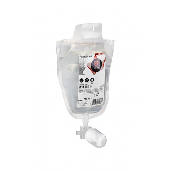 Putu ziepes Satino Black Qlash, 6 x 750 ml, Satino by WEPA