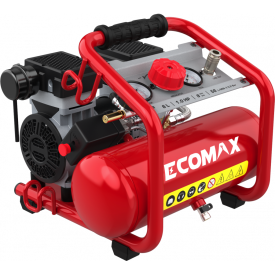air compressor EMX 800W Oilfree 6L, Silent, Ecomax