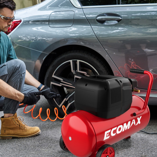 air compressor oilfree EMX 1300W 24L Hotdog tank, Ecomax