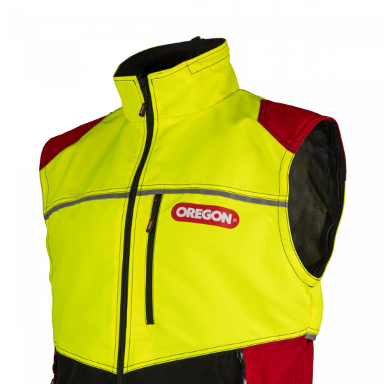 Jacket, Protect PRO red/yellow 2XL, OREGON