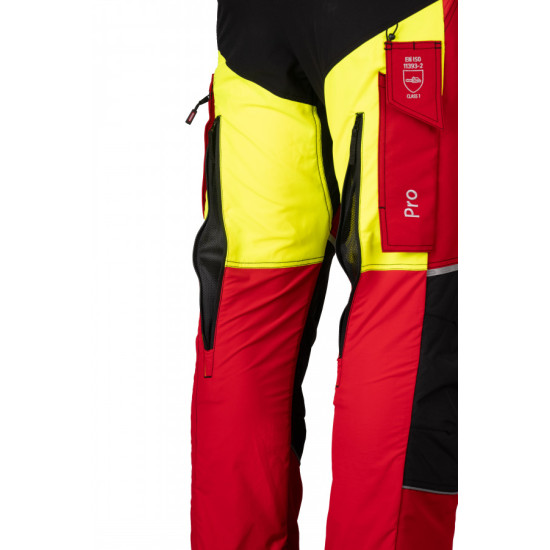 Trousers, Protect PRO red/yellow M, OREGON