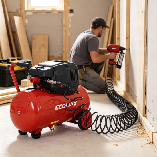 Kompresors EMX 1300W 24L, bezeļļas, Ecomax