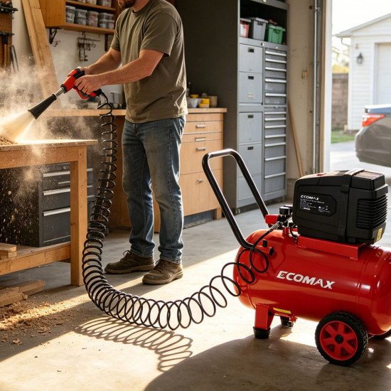 Bezeļļas kompresors EMX 1500W 50L, Ecomax