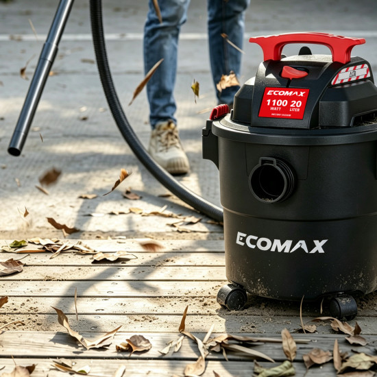 Putekļu sūcējs sausai un slapjai sūkšanai EMX 20L, 1100W, Ecomax