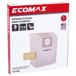 Papīra putekļu maisi, 3 gab., EMX 20L un EMX 30L, Ecomax