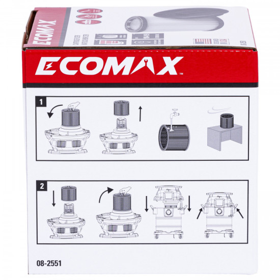 Mitrās un sausās uzkopšanas filtrs EMX25 EM19307, Ecomax