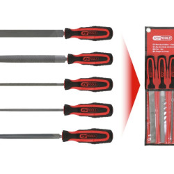 Vīļu komplekts 200 mm, 5 gab., KS Tools