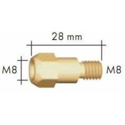 Kontaktdīzes turētājs M8 MB36, Binzel
