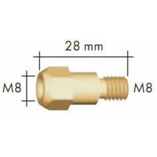 Kontaktdīzes turētājs M8 MB36, Binzel