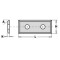 Rezerves nazis 49.5X9X1.5, CMT