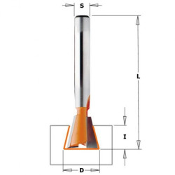 Frēzes asmens TCT S=8 D=19X22 7 °, CMT