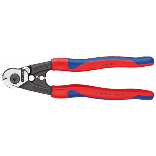 Knaibles trosēm Ø7 mm 190 mm, DR, Knipex