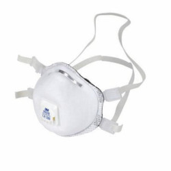 Respirators FFP2S ar vārstu, mīkstu blīvi un ozonu, 3M